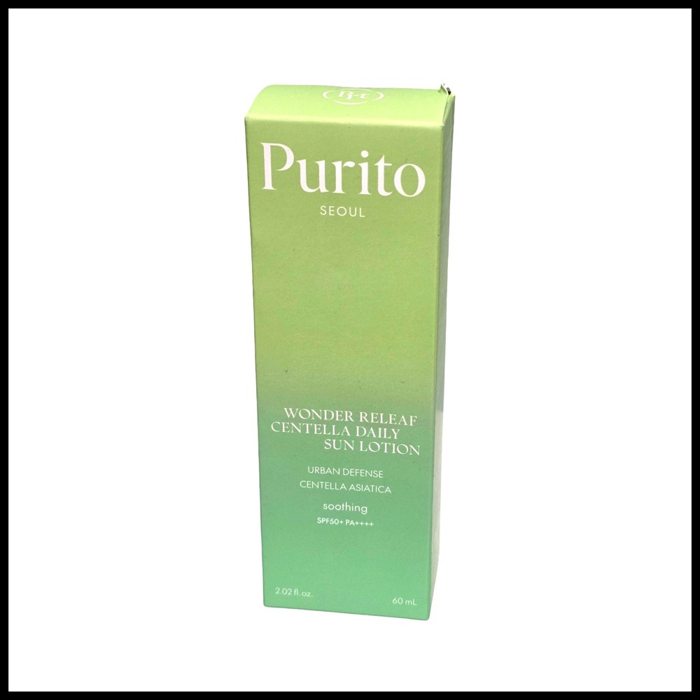 Purito Seoul Wonder Releaf Centella Daily Sun Lotion SPF50+ PA++++ 60mL NEW